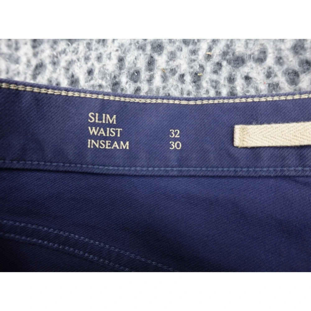 Banana Republic Traveler Pant Mens 32x30 Navy Blue Slim Fit Stretch Chino